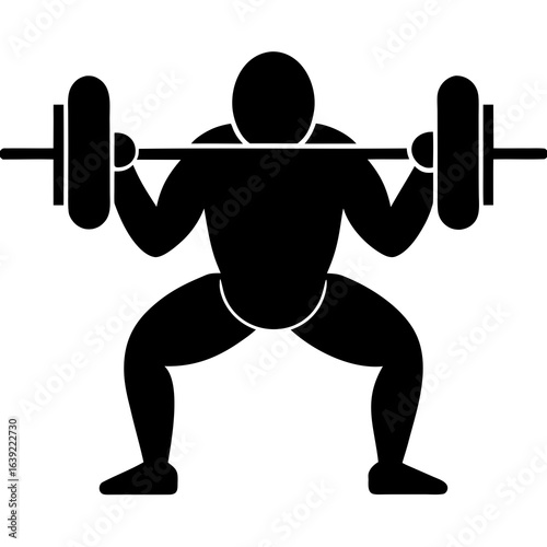 3d man lifting weights