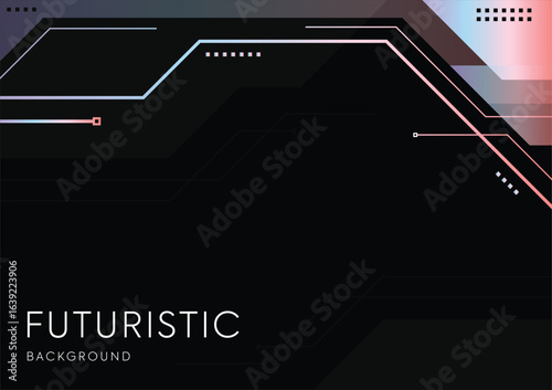 Futuristic New Circuit Flowing Background-Neotara