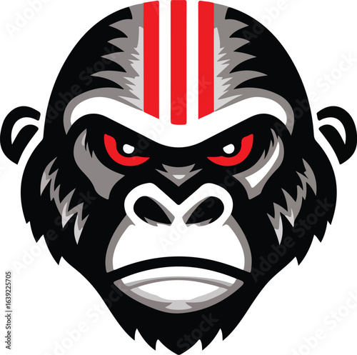Gorilla head graphic design