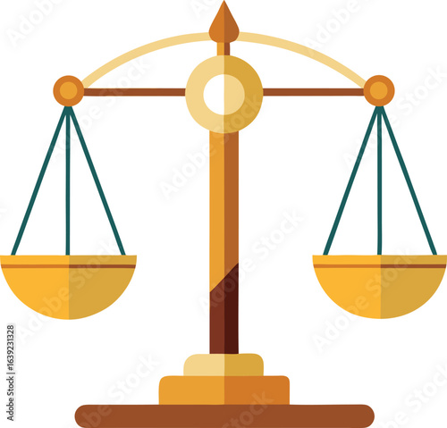 Botanical Halloween Apothecary Balanced Scales of Justice Icon