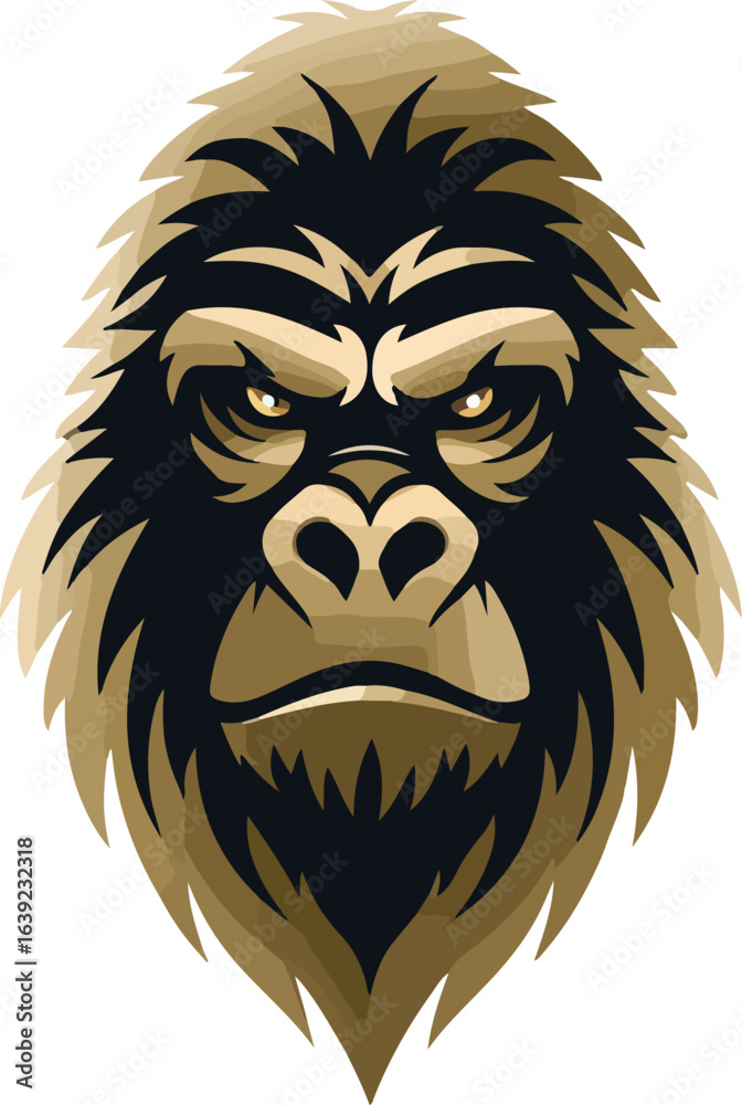 Obraz premium Gorilla head illustration