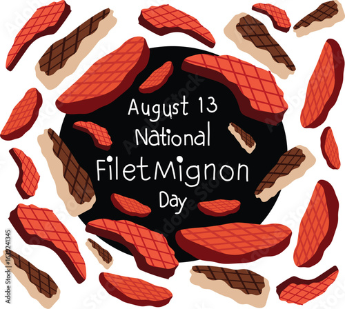 national filet mignon day is celebrated every year on 13 August.