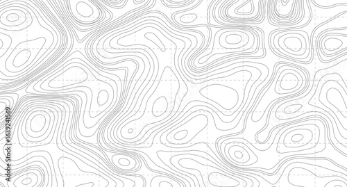Abstract wavy background. topographic contour background, Grey topographic lines. Texture of lines. pattern shape in organic wood on white and transparent background.