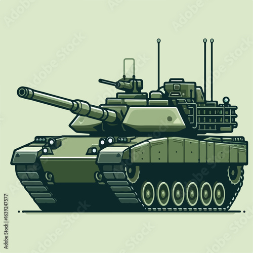 tank cartoon illustration 