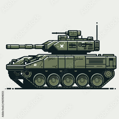 tank cartoon illustration 