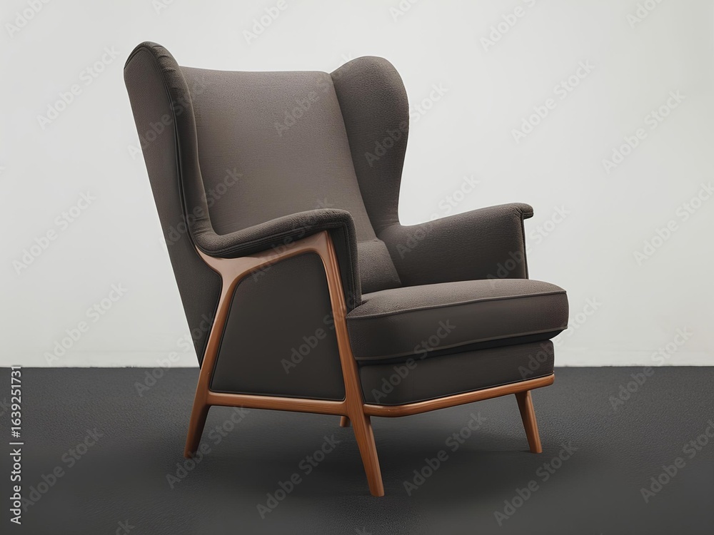 Fototapeta premium black leather armchair
