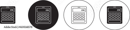 Calculator icon vector. Accounting calculator sign and symbol. Calculator icon set. Accounting calculator icon.  eps 10 