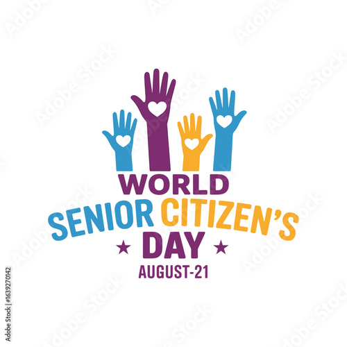 World Senior Citizens Day Celebration august 21 hands raised
