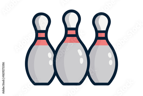 Three Bowling Pins Icon