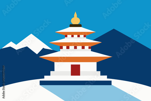 pagoda in the temple