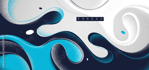 Lava in dynamic motion vector abstract background, curvy lines and textures wallpaper art, emotional and expressive graphics of fluid.