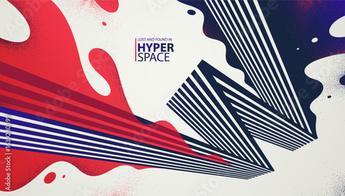 Energy theme vector abstract background, fluid splash over lines in 3D perspective, explosion blast of surreal lava wallpaper art, dynamic motion in chaos.