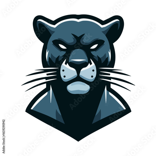 A Ferocious and Modern Panther Mascot Logo for a Gaming Team