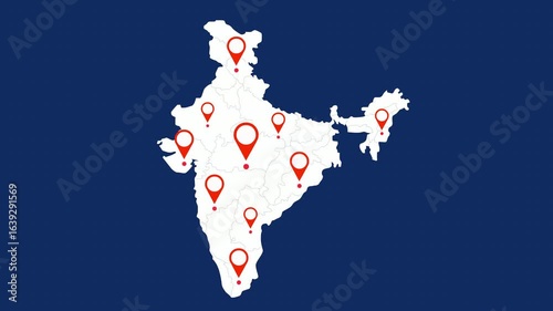 India map pin location popping 