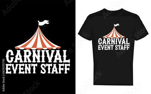 Vintage Circus Ringmaster and Security Staff Silhouette