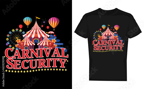 Carnival Security Staff Silhouette Design