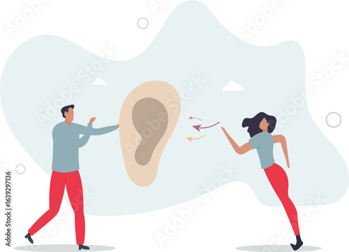 Active listening and hear focused what other is saying.human life.