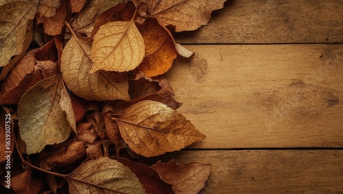 Vintage design showcasing dried silver goof tree leaves in an abstract natural pattern