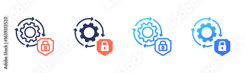 Security Automation icon sheet multi style collection