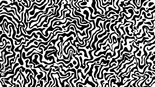 Sixteen seamless tiling wave textures in black and white
