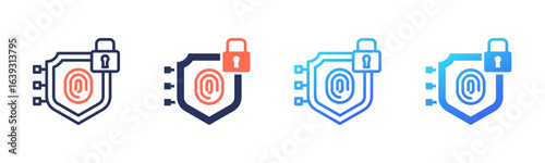 Digital Protection icon sheet multi style collection