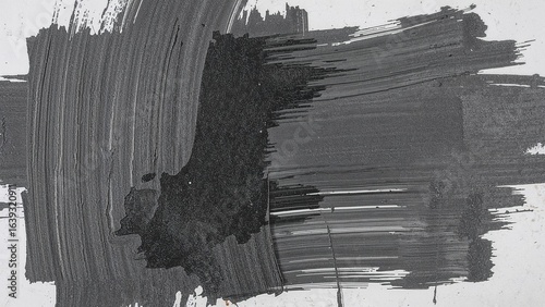 Wallpaper Mural Abstract grayscale canvas featuring expansive brush strokes Torontodigital.ca