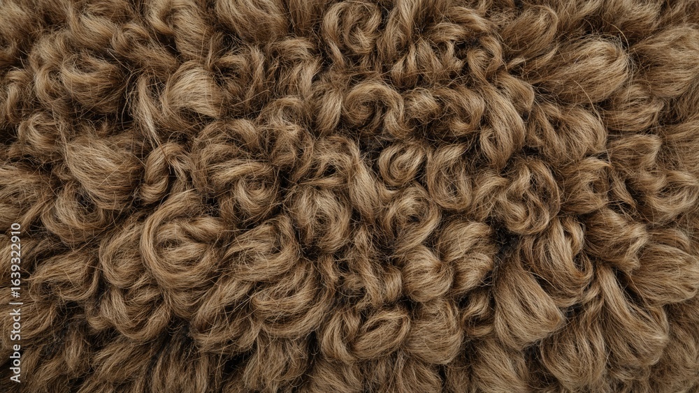 Close-up image showcasing looped fabric structure with natural fiber appearance in warm brown and beige Close-up image showcasing looped fabric structure with natural fiber appearance in warm brown and beige