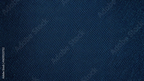 Detailed view of blue denim fabric