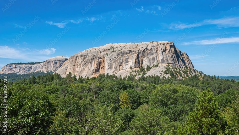 Naklejka premium Natural rock formation in an outdoor setting