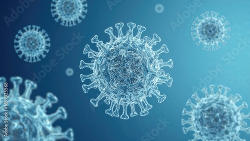 Wallpaper Mural AI-crafted accurate medical illustration of influenza virus Torontodigital.ca