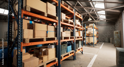 倉庫　荷の待機場