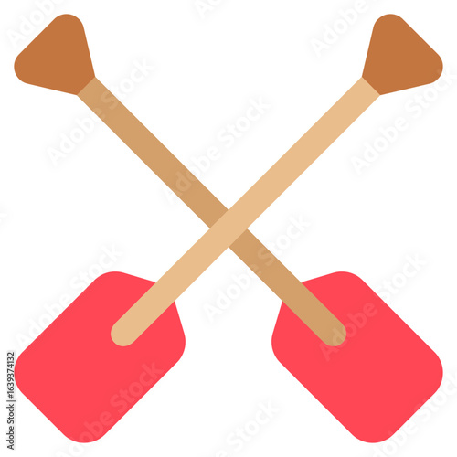 Paddle Icon Relate To Nautical, Sea, Marine, Navy.Use For Modern Concept, Ui, Ux Web And App Development.