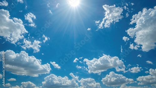 Sky background showcasing a bright firmament and canopy
