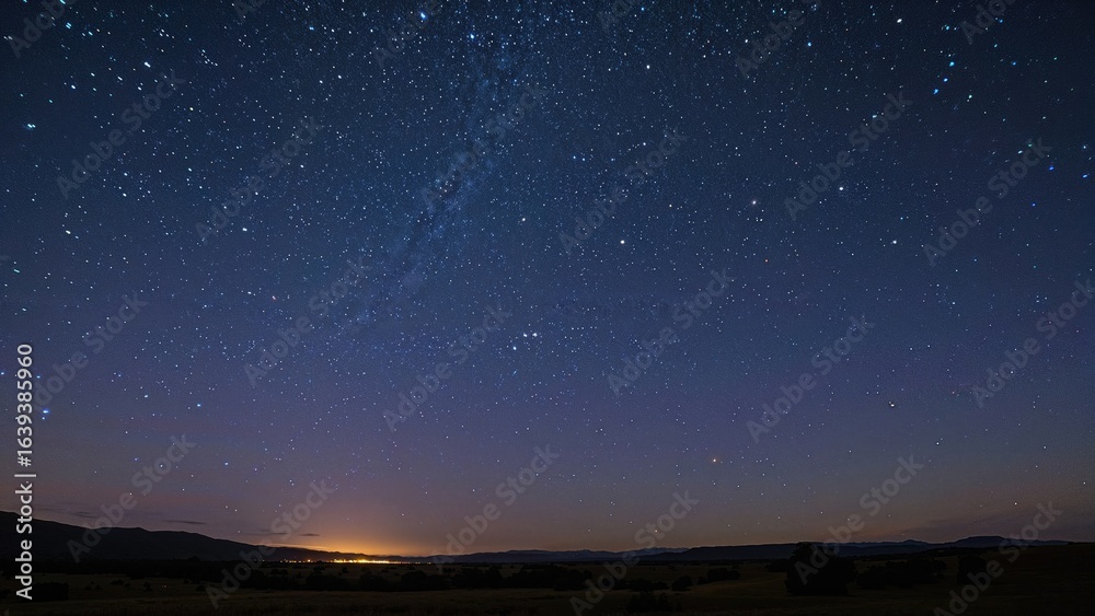 May evening under a star-filled sky May evening under a star-filled sky