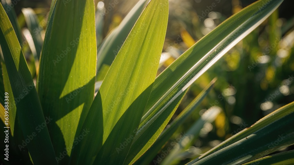 Obraz premium Scene of vast and stretched-out leaves