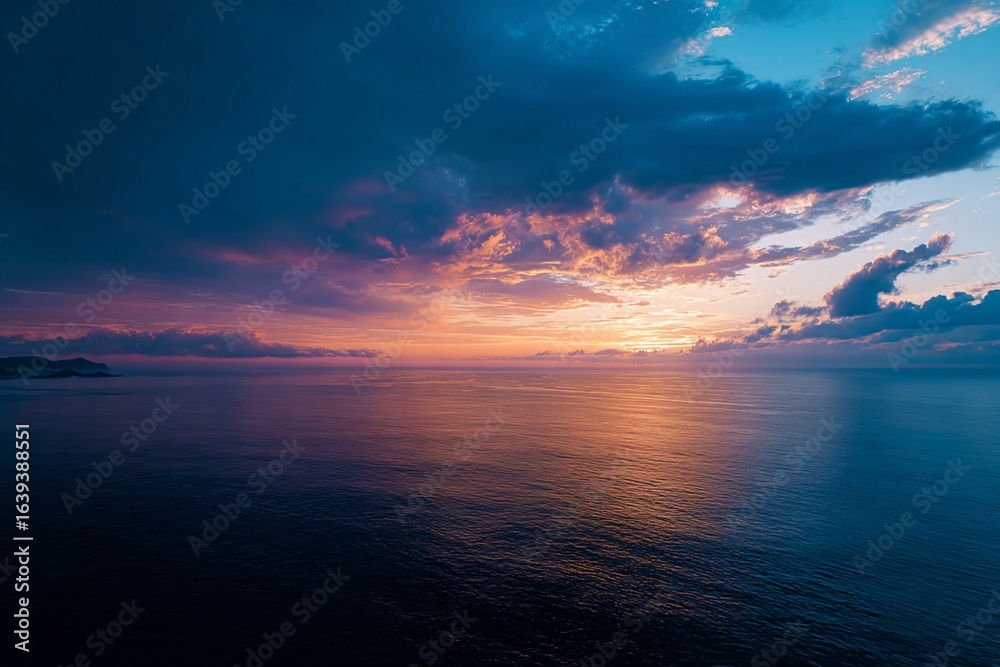 Fototapeta premium sunset over the ocean