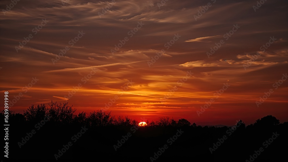Fototapeta premium Crimson Evening Sky
