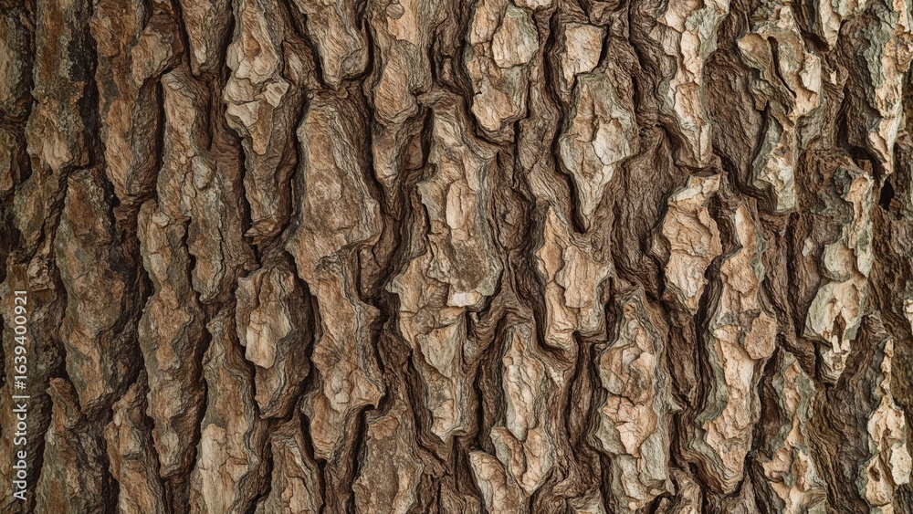 Continuous texture showcasing bark of a tree Continuous texture showcasing bark of a tree