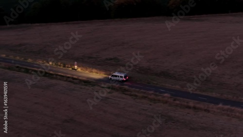Camping car sur la route