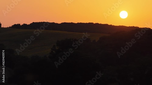 Coucher de soleil latéral
