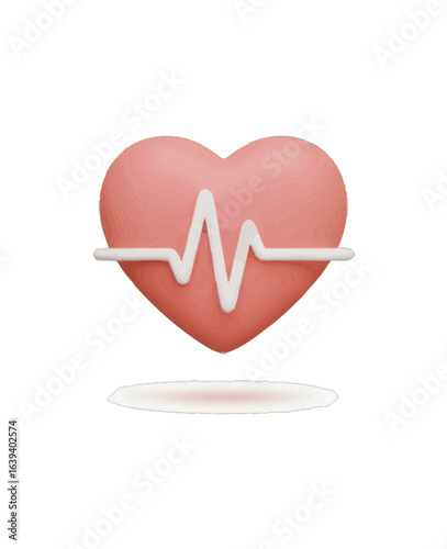 3D Heart Rate Icon