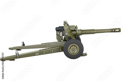 Fényképezés Howitzer, side view. png