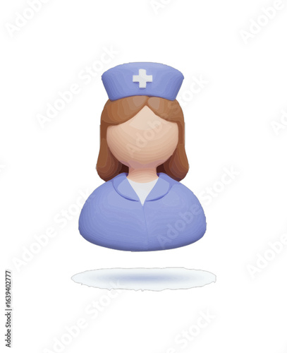 3D Nurse Icon