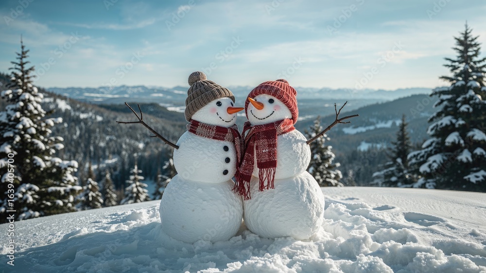 Obraz premium Romantic Frosty Sculptures
