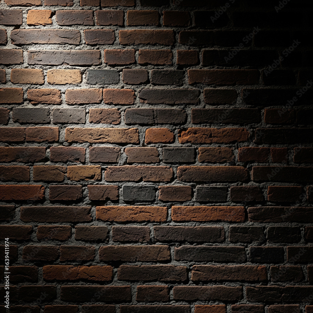 Obraz premium dark brick background, brick wall