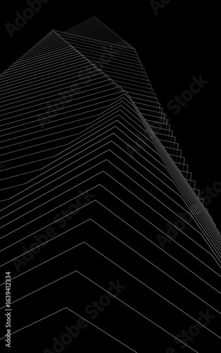 Abstract architecture 3d background