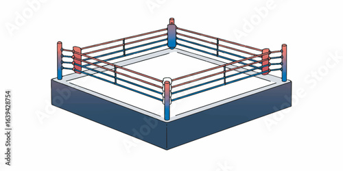 Boxing Ring Vector Illustration
