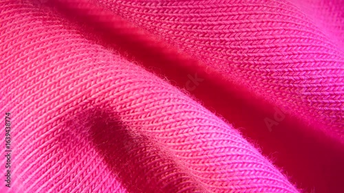 Pink cotton textile material cloth texture blur background macro