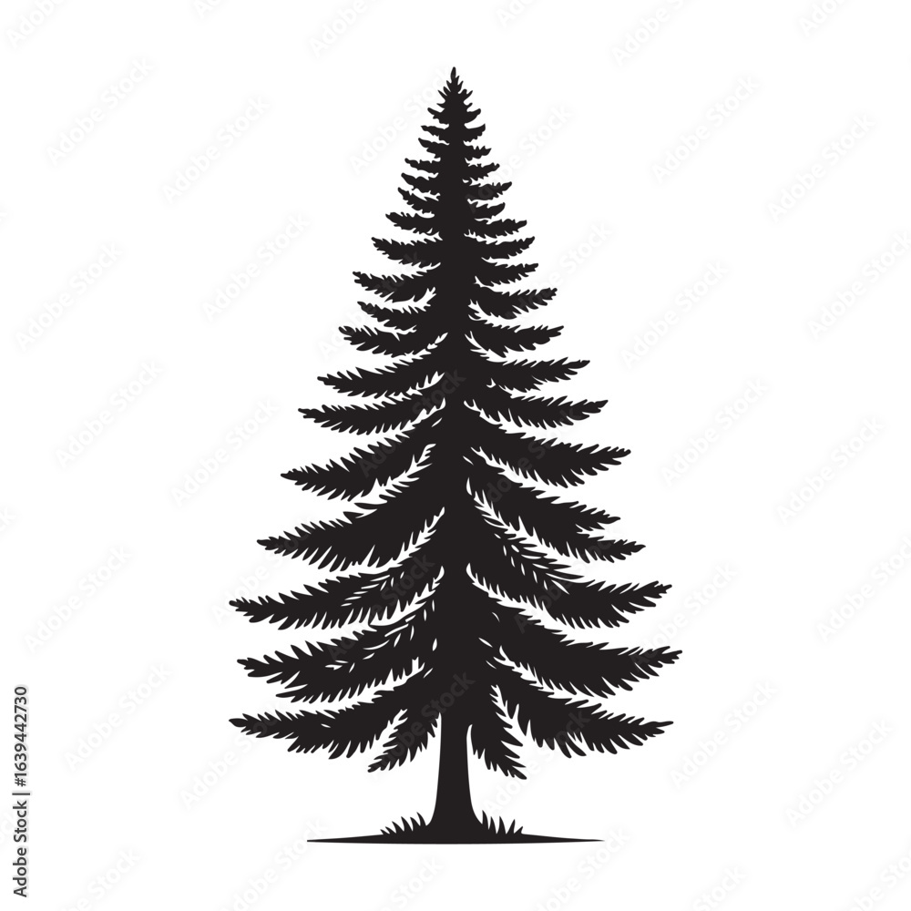 Fototapeta premium tree silhouette vector