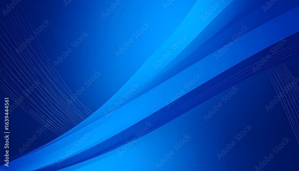 Naklejka premium Abstract Blue Gradient Background with Dynamic Lines